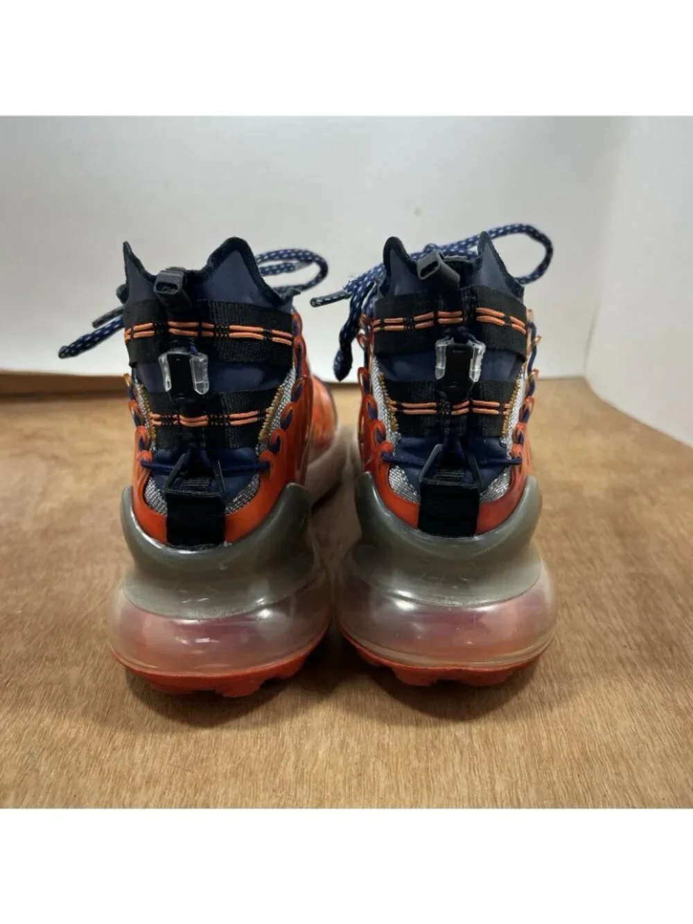 Nike Air Max 270 ISPA Men Size 7.5 Blue Void/Terra Orange BQ1918 400